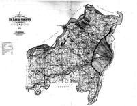 St. Louis County Outline Map, St. Louis County 1909